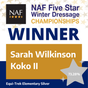 Winner of NAF Five Star Winter Dressage Championships